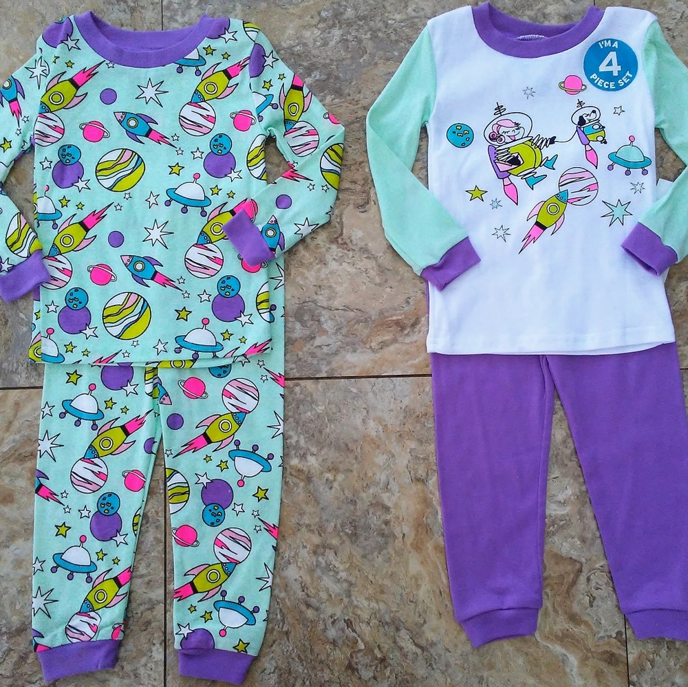Space Girl: 4pc Girl's Pajama Set (NWT)